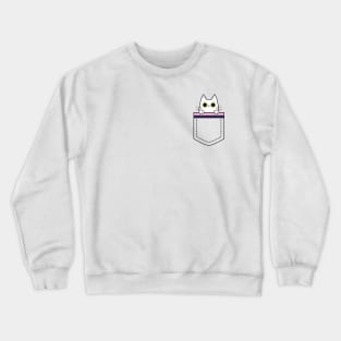 Genderfluid cat in a pocket Crewneck Sweatshirt